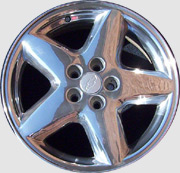 Mirror-polished aluminum wheel after refinishing at RWR
