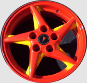 Wheel refinished and repaired by RWR, example 1
