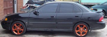 Set of refinished alloy wheels