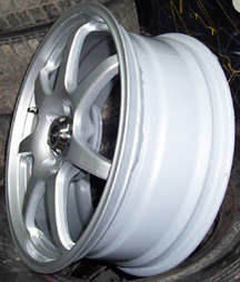 Wheel repair step six, final preparation